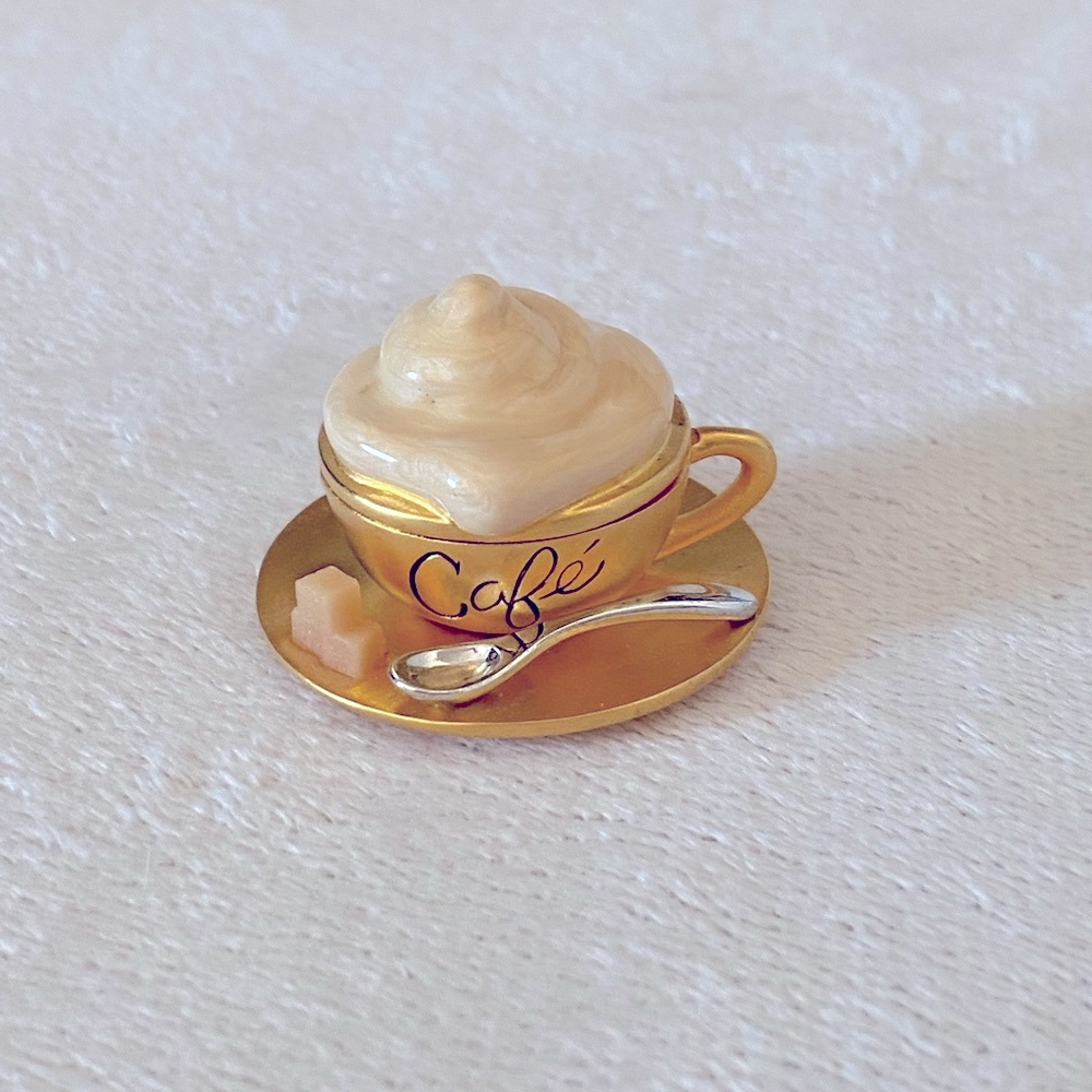 Estée Lauder Vintage 1999 Cafe Solid Perfume Compact with Beautiful Perfume. - Picture 2 of 10